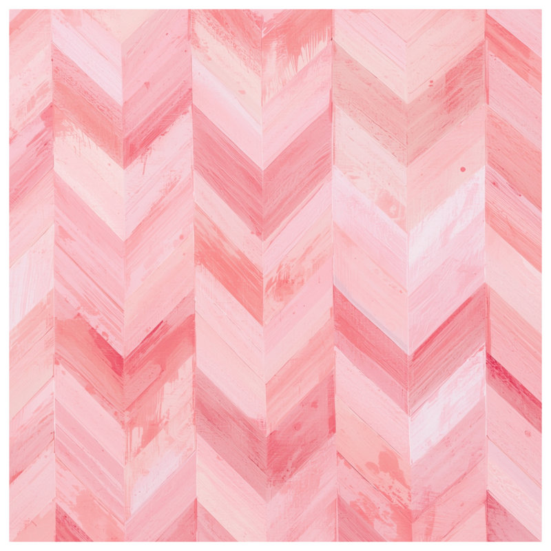Pink Chevron Brushstrokes Comforter, Twin