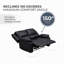 Causeuse inclinable en similicuir 2 places - Canapé moderne-398354377