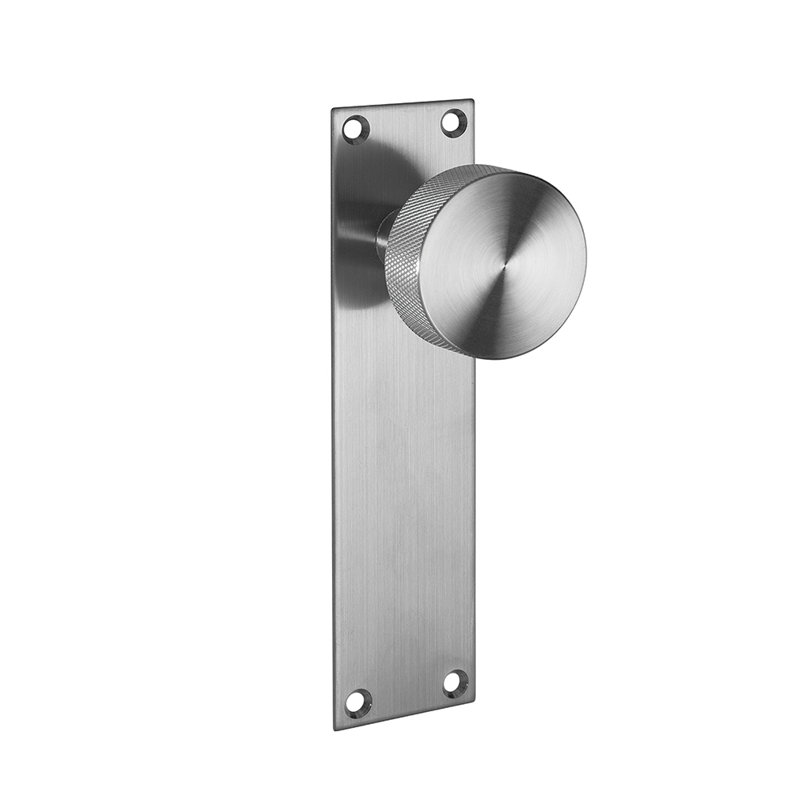 Zermatt Internal Knob on Backplate Handle Pack, Satin Stainless Steel