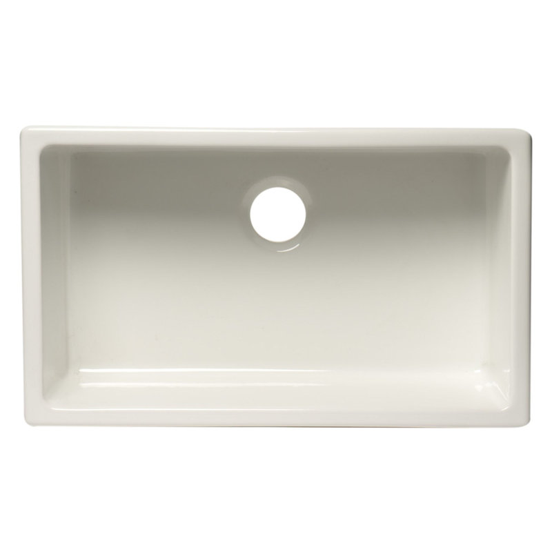 29.88'' L Single Bowl Fireclay Kitchen Sink