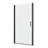 Matte Black Pivot Shower - 1/4" Tempered Glass, Bathroom Fashion Glass Door With Function Decor-124069869