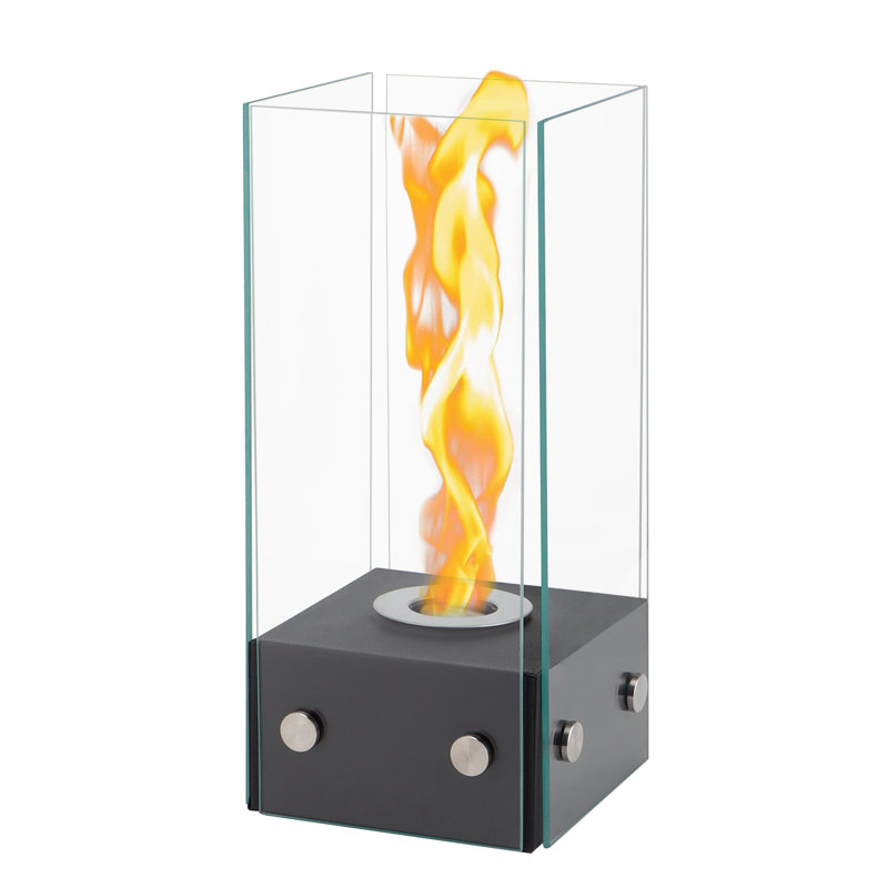Rectangular Glass Tabletop Fireplace