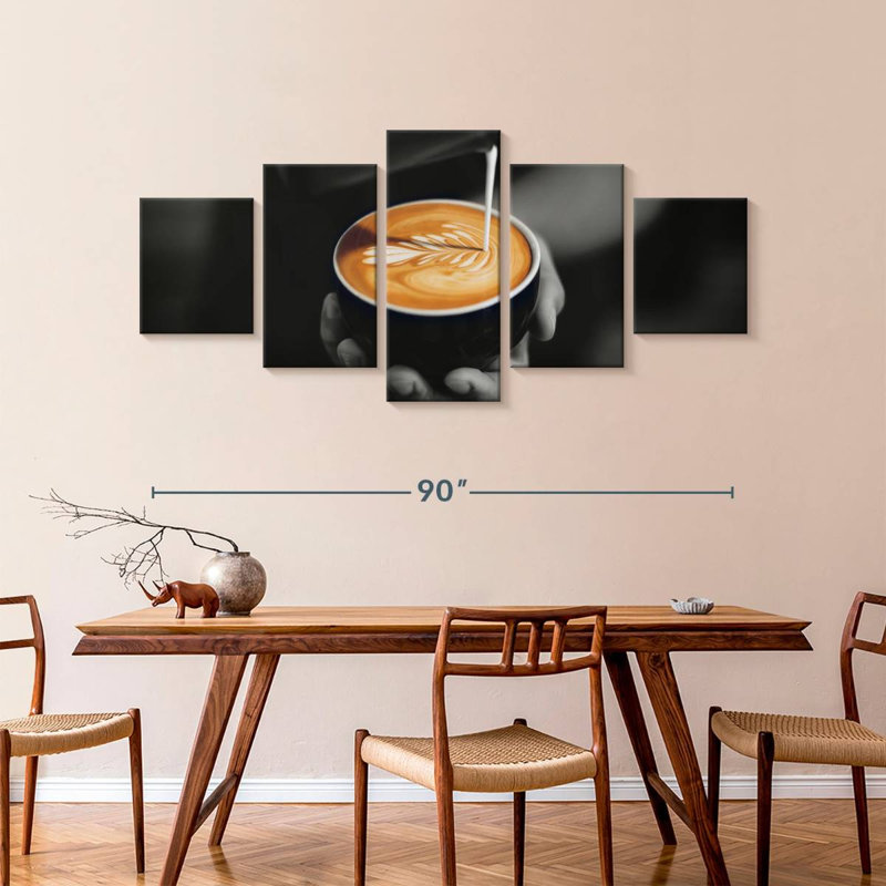Café au lait Barista, H 42 po x l 92 po