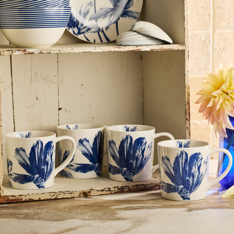 Tulip Handmade Porcelain Coffee Mug