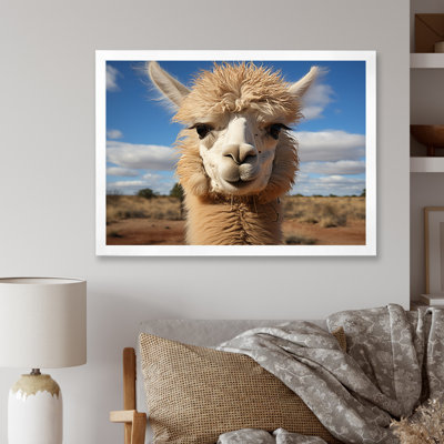 " Alpaca Vibrant Portrait I "