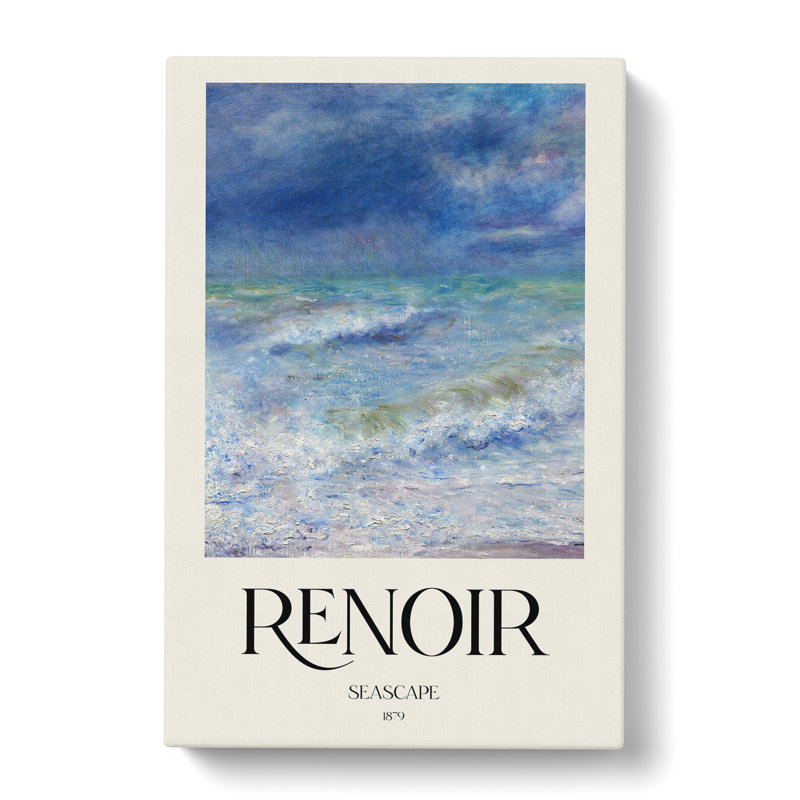 Seascape Print by Pierre-Auguste Renoir - Wrapped Canvas Painting, 76cm H x 50cm W x 3cm D