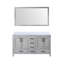 Meuble-lavabo double L 60 po x P 22 po et miroir 58 po.-1603175702-1527519840