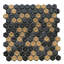 Carreau de mosaïque en verre 1 po x 1 po Eterna Hex-108486539