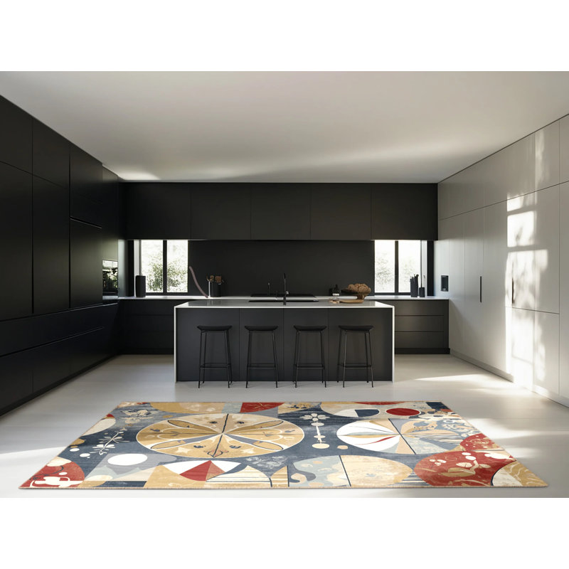 Peppy Dash Rug, Square 3'