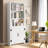 Ilus 71" H Modern Storage Bookcase Bookshelf Display with Cabinet & 5 Shelves for Home Decor-2028080072