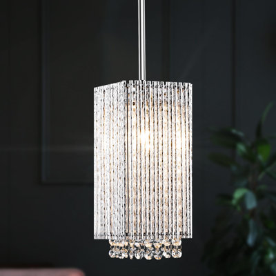 Jenave 1 - Light Silver-B Square/Rectangle Pendant