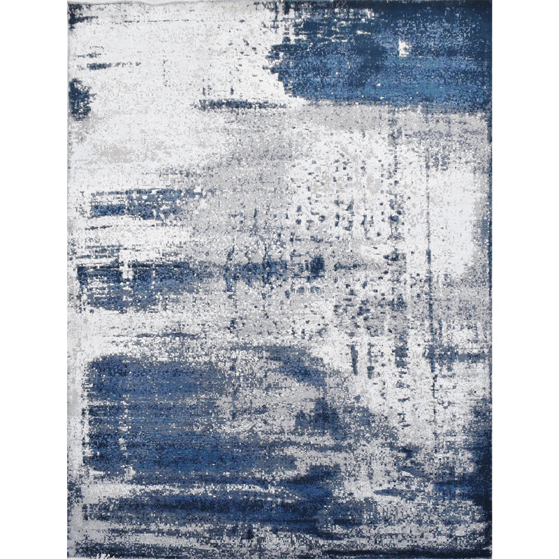 Abstract Area Rug, Round 6'