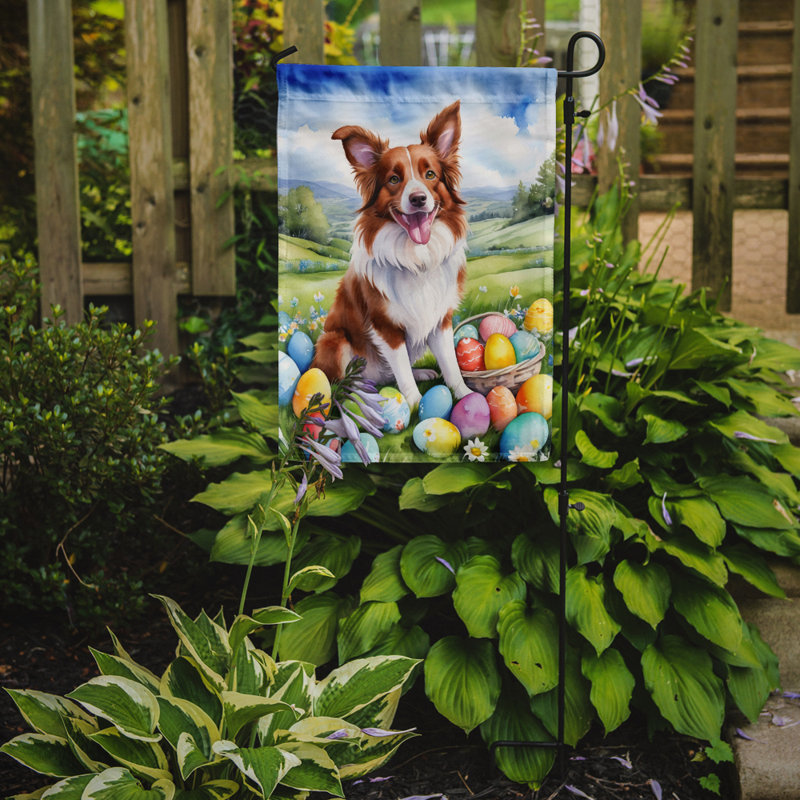 Easter Egg Hunt Double Sided 15.5'' H x 11.25'' W Polyester Easter Garden Flag