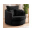 Ted Armchair Swivel Barrel Soft Chair in Cord Fabric-1411048871