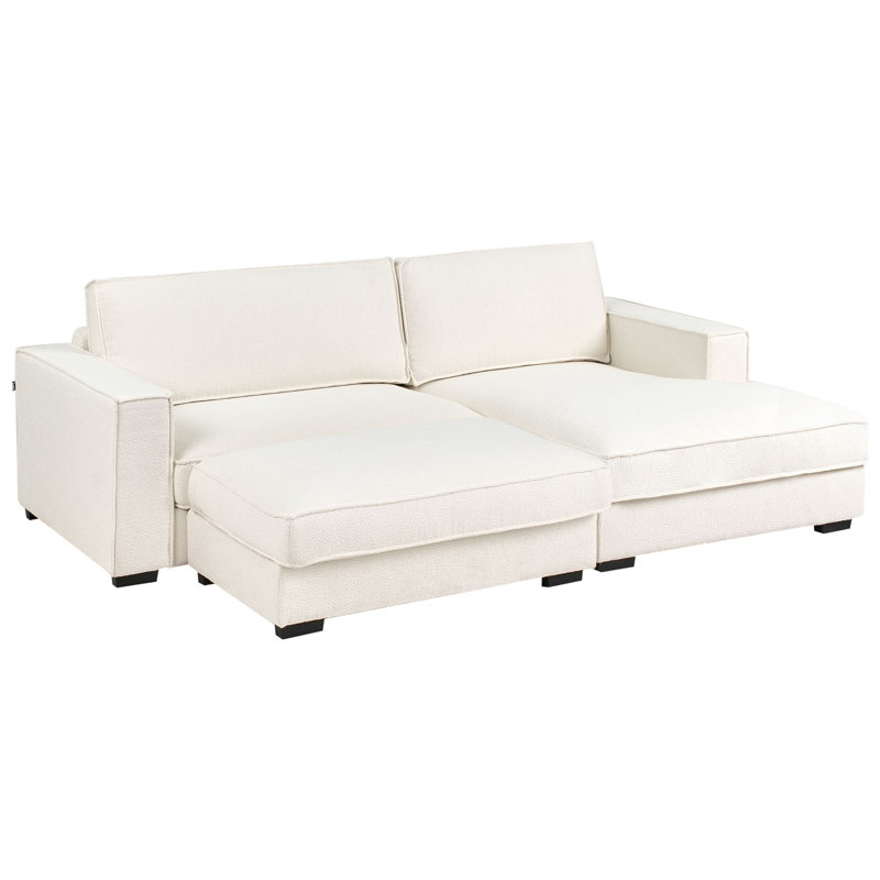 Corner Sofa Boucle Left Hand, Off-White