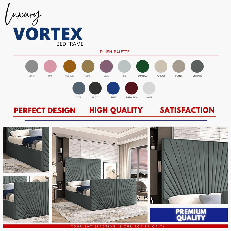 Buckingham Chesterfield Velvet Upholstered Bed Frame - Deep Button, Sprung Slats, Chrome, Super King (6')