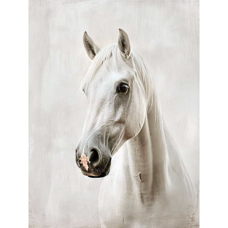White Whisper Wrapped Canvas Wall Art, 16"W x 24"H x 1.5"D