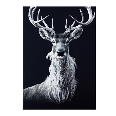 Portrait Of A Wild Stag No.2 - Wall Art