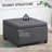 Homcom Fabric Tufted Storage Ottoman With Flip Top Seat Lid, Metal Hinge And Stable Eucalyptus Wood Frame For Living Room, Entryway, Or Bedroom, Grey
