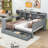 Assante Daybed with Integrated Desk and Built-in Storage Drawers-657524859-657524856