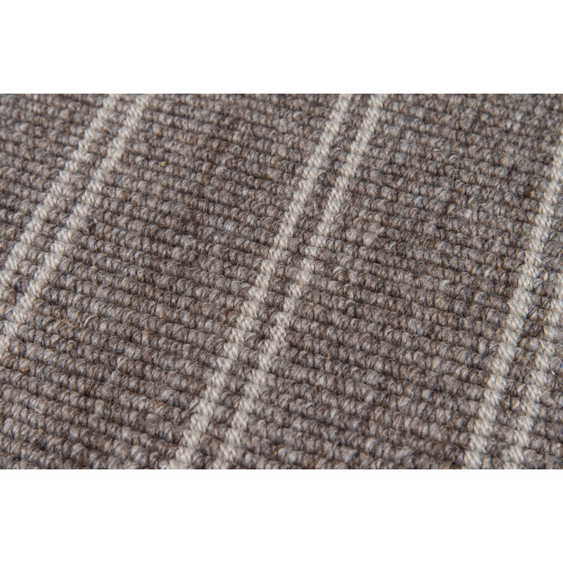 Tapis Williamsburg tissé à la main, rayé, en laine et polyester, couleur noyer, 2,74 m x 3,35 m, Noyer, 9 pi x 11 pi