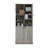 Tall Storage Cabinet With Adjustable Shelves, Large Flip-Out Basket And Enclosed Cabinets – Perfect For Bathroom, Living Room, Or Office, Mdf Material With Aluminum Alloy Handles-1217595144
