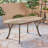 70" Wood Patio Dining Furniture - Graceful Gray Tabletop Table Piece