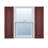 Mid-America Vinyl, Custom Two Equal Panels, Raised Panel Shutters, w/Installation Shutter-Lok's