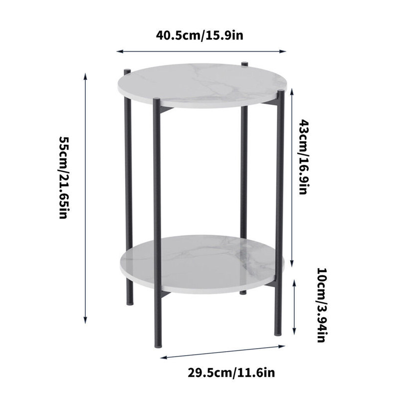 Alber End Table, Black