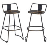 Stellan Swivel Stool with Metal Frame