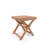 Seaview Fully Assembled All-Weather Recycled HDPE Outdoor Folding Side Table, Teak Brown-698633496