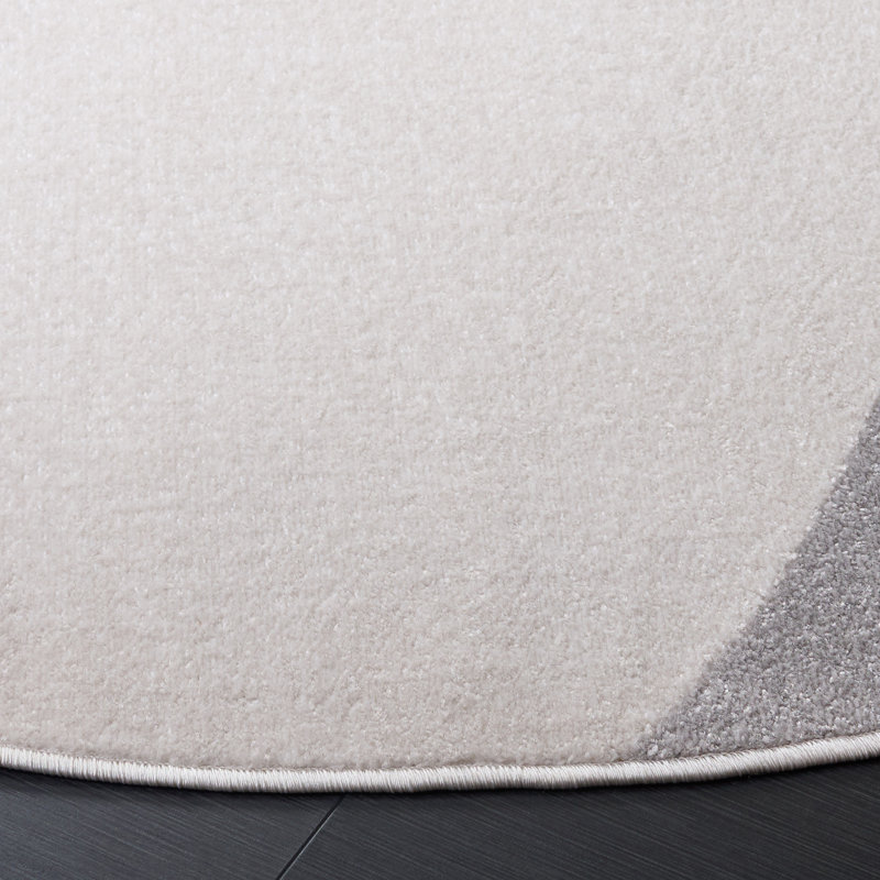 Stella Performance Abstract Indoor Rug, Round 6'7"