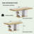 78.7"Rustic-style extendable dining table-191922950