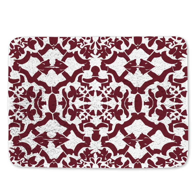 Dariun Microfiber / Microsuede Non-Slip Bath Mat, 21" W x 34" L
