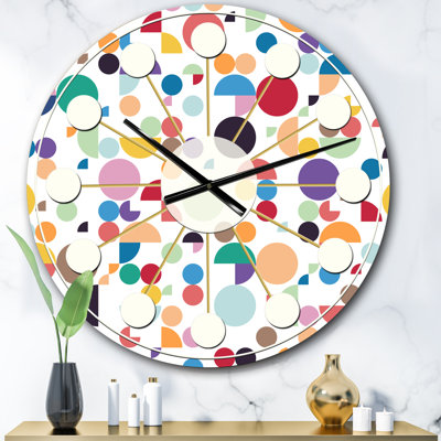 Horloge murale rétro Mid-Century