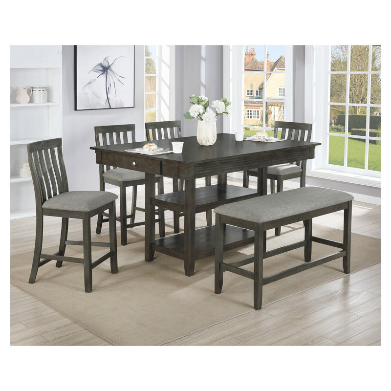Ensemble de salle à manger rectangulaire N 42,7 po x l 60,09 po Niamyah