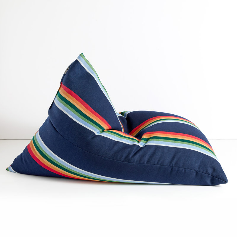 Sunbrella® Outdoor Friendly Bean Bag Lounger, Navy Polystyrene