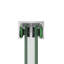 44 - 48 "x 76" porte de douche coulissante en aluminium à double cadre, verre trempé transparent de 1/4 po 6 mm, fini, conception imperméable, taille ajustable-123115428