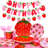 Strawberry Birthday Tableware, 139pcs Strawberry Party Tableware Set