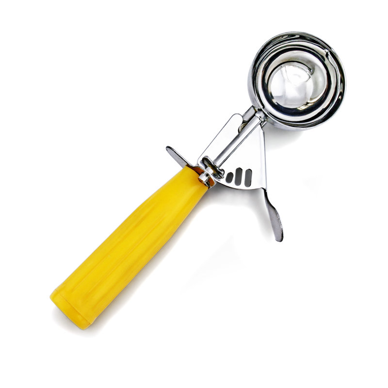 Cuillère à crème glacée Cuisinox Disher, H 1,4 po x l 8,25 po x P 2 po, Jaune
