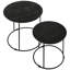 Ensemble de 2 tables gigognes