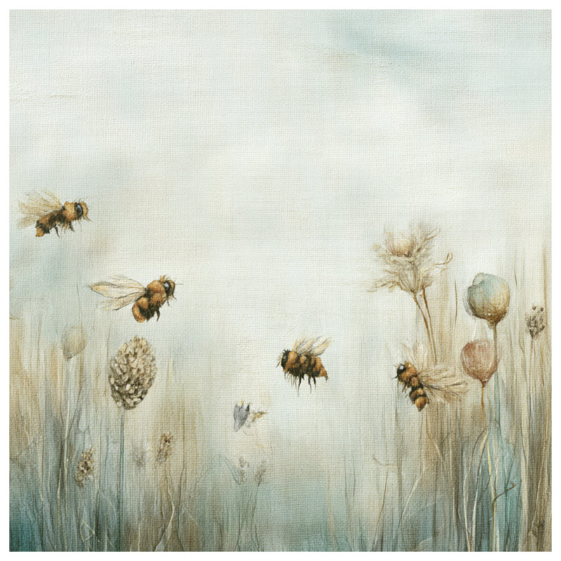 Housses de couette Bees In Meadow, Grand lit