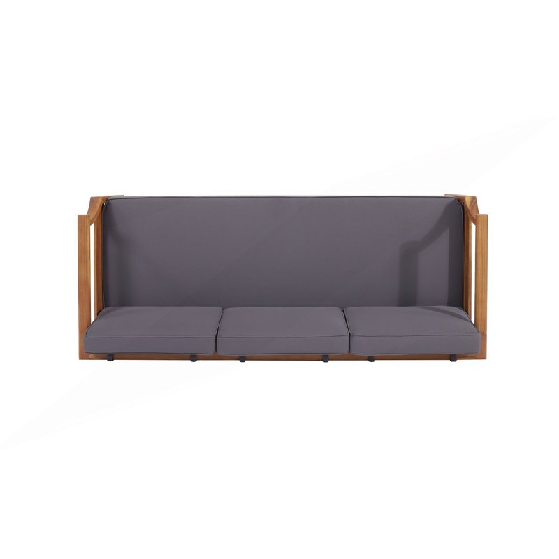Canapé d'extérieur, design moderne Mid-Century 3 places
