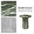 Watterson 22''Tall Modern Concrete Top End Table with Simple Assembly-457021673