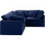 Ensemble modulaire de coin en velours 4 pièces Itala-94482400