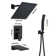 10 Inch 3-Function Rainfall Shower System with Tilt Shower Head and Waterfall Tub Spout