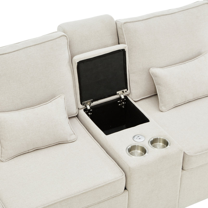 4 Seater Sofa, Beige