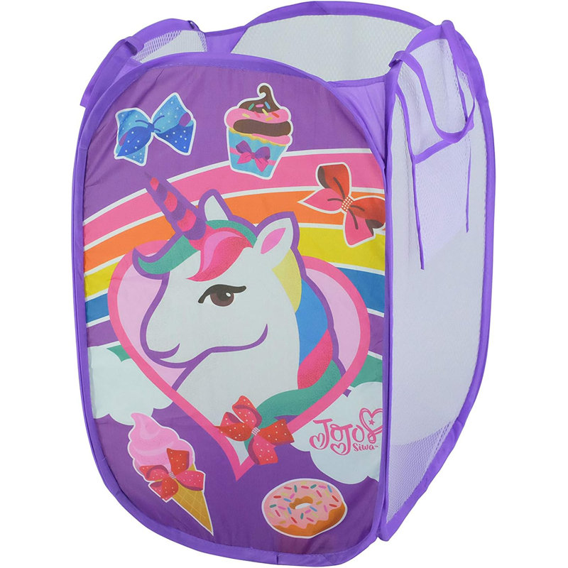  Panier à licorne arc-en-ciel et arcs avec poignées de transport durables