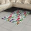 Tapis décoratif floral à haute densité en fibres de polyester-42029013