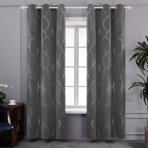 Kellda Solid Blackout Thermal Curtain Panels